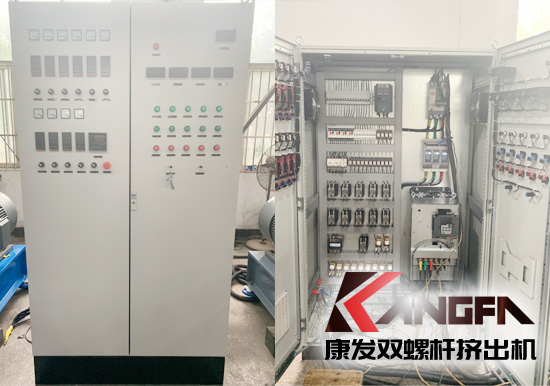 康發(fā)雙螺桿擠出機(jī)成套進(jìn)口電氣控制柜,散熱、除塵、密封、鈑金等各表現(xiàn)優(yōu)異